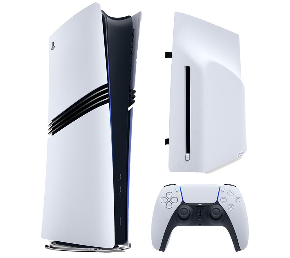 PlayStation 5 Pro & Disc Drive For PS5 Digital Edition Consoles (White) Bundle