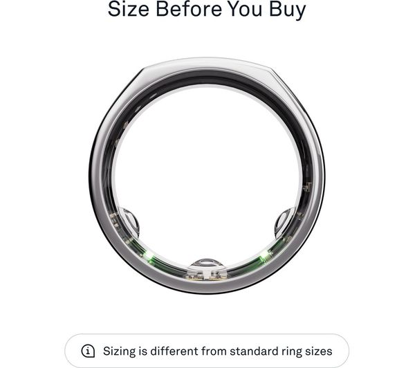 健康アクセサリー Oura Ring Gen3 heritage silver us10 OURA Ring Gen3 Heritage - Silver, Size 11 - 000000000010311608