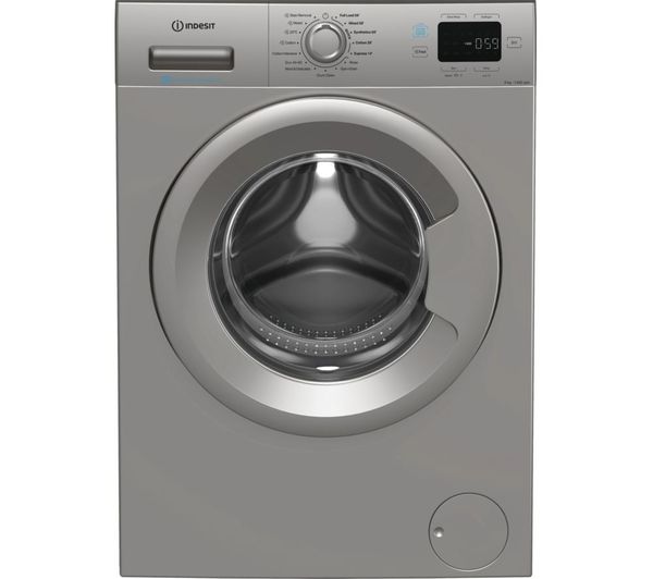 Indesit Pushgo Ip 946s Pushgo Uk 9 Kg 1400 Spin Washing Machine Silver