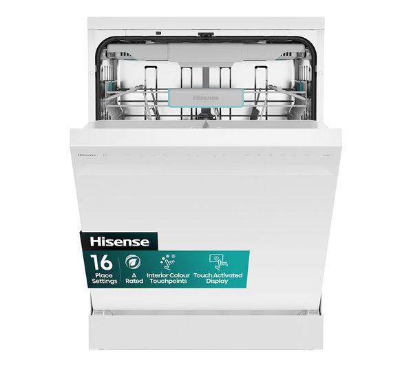 Hisense Hs663a90wuk Full Size Dishwasher White