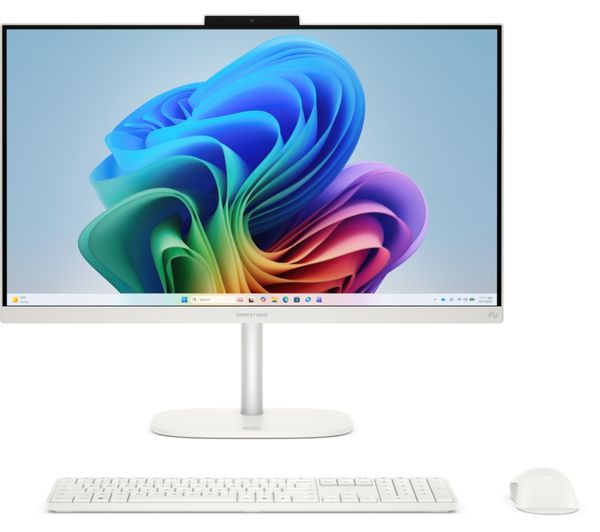 An image of HP OmniStudio 27-cu0003na 27" All-in-One PC - Intel® Core™ 5, 1 TB SSD, Cotton White