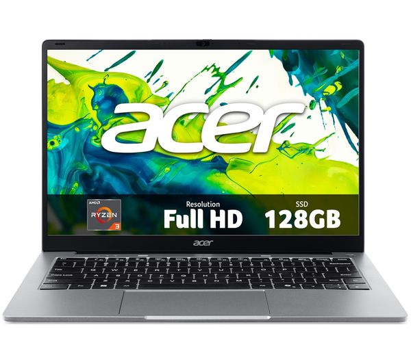 An image of ACER Aspire Lite 14" Laptop - AMD Ryzen 3, 128 GB SSD, Grey