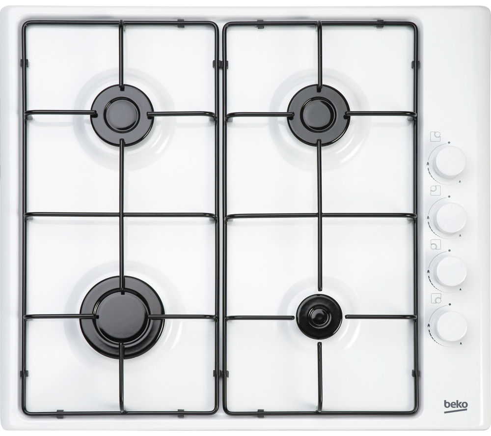 BEKO HIZG64120SW Gas Hob - White, White