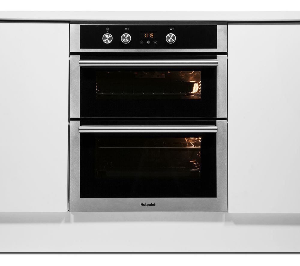 HOTPOINT Class 4 DU4541JCIX Electric Double Oven – Stainless Steel, Stainless Steel