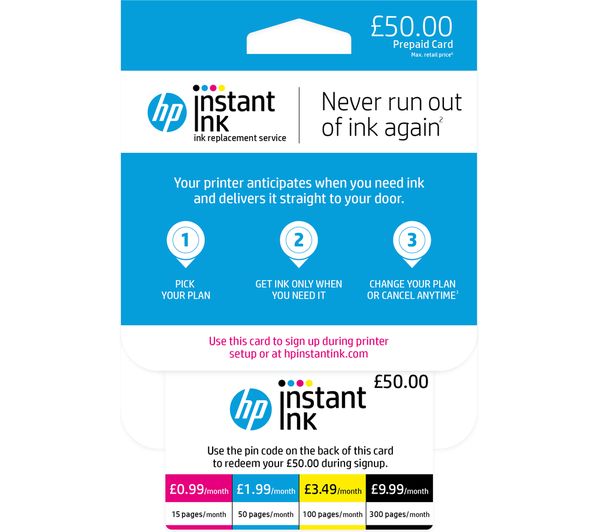 HP HP Instant Ink ?50 Prepaid Card