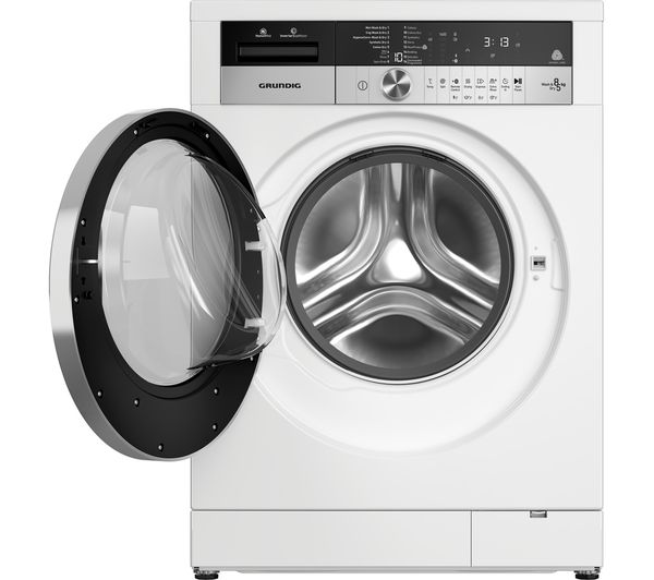 Buy GRUNDIG GWD38400CW Bluetooth 8 kg Washer Dryer White Free