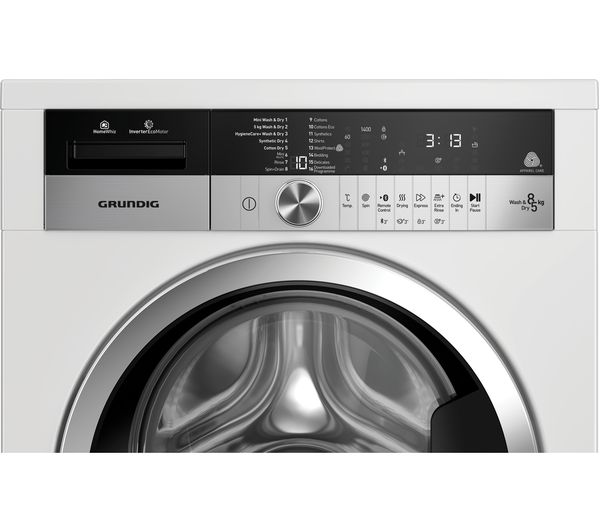 GRUNDIG GWD38400CW Bluetooth 8 kg Washer Dryer White Fast Delivery