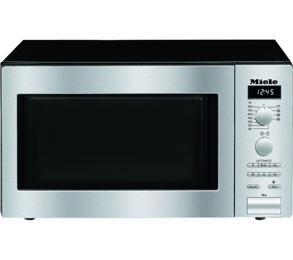 MIELE M6012SC Compact Microwave with Grill - Steel, Brown