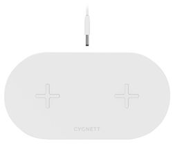 Twofold Dual Qi Wireless Charging Pad - White