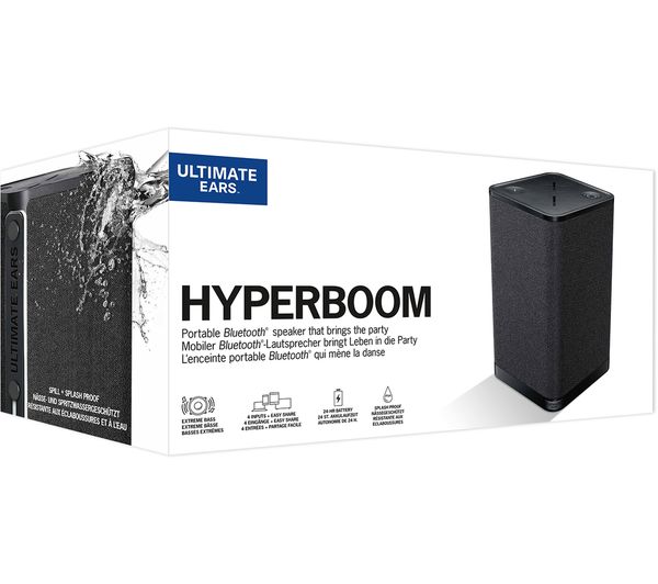 Buy ULTIMATE EARS HYPERBOOM Bluetooth Portable Speaker Black Free