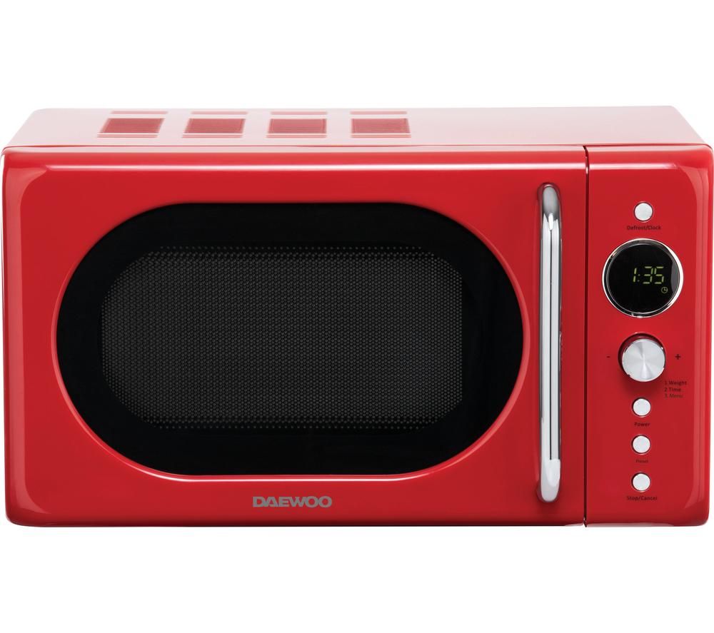 DAEWOO SDA2086GE Solo Microwave - Red, Red
