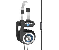 Porta Pro Mic/Remote Headphones - Black & Blue