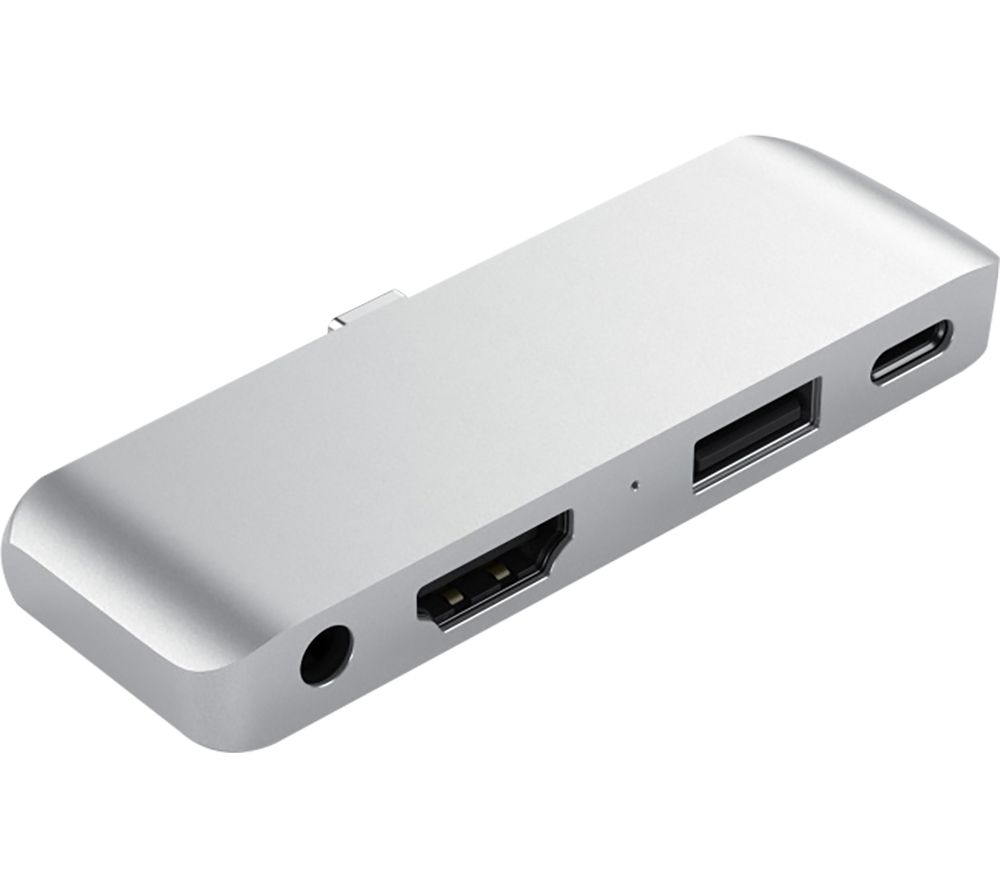 Mobile Pro Hub 4-port USB-C Connection Hub – Silver