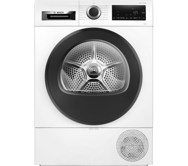 Image of BOSCH Series 6 WQG233D8GB 8 kg Heat Pump Tumble Dryer - White
