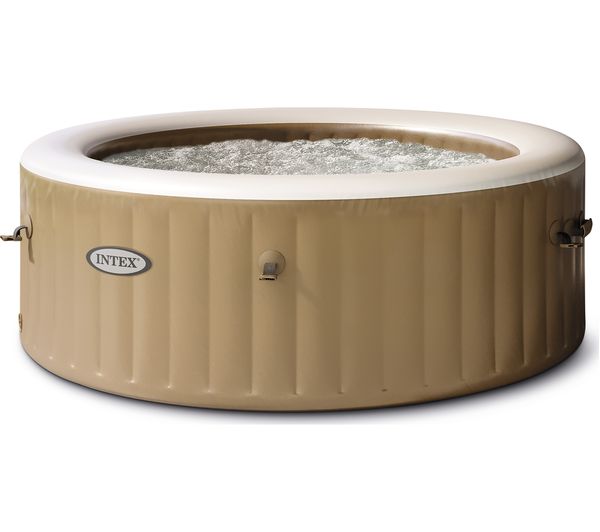 INTEX Pure Spa Bubble Massage Inflatable Hot Tub - 4 people, Khaki