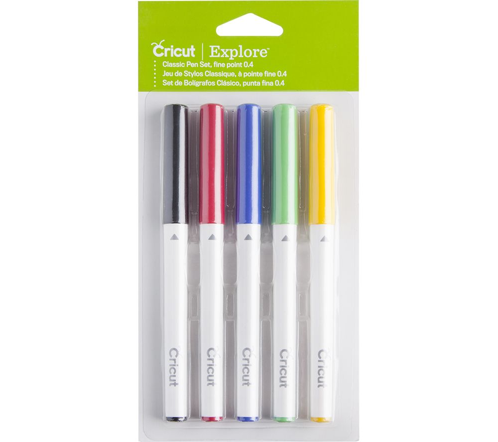 Explore Classic Fine Point Pens - Red, Yellow, Green, Blue & Black