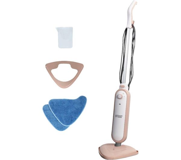 RUSSELL HOBBS Steam & Clean RHSM1001BP-G Steam Mop - Blush Pink ...