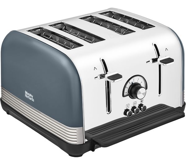 Morphy Richards Venture Retro 240335 4 Slice Toaster Basalt