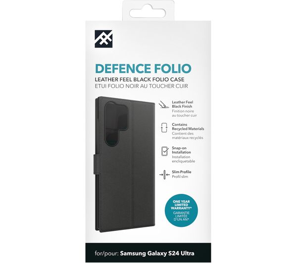 Zagg Folio Galaxy S24 Ultra Case Black