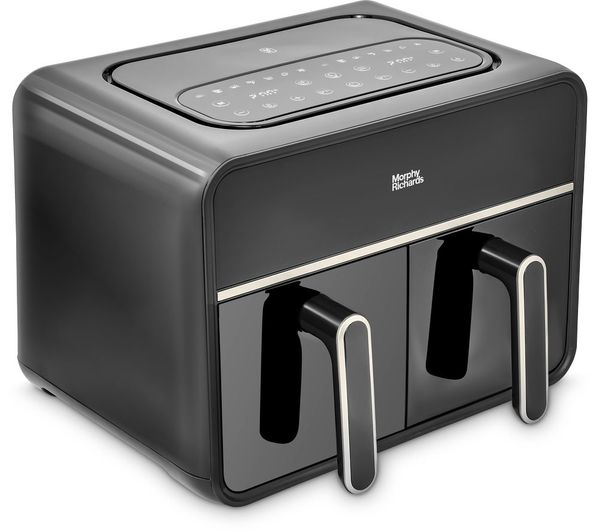 MORPHY RICHARDS 480020 Digital Dual Basket Air Fryer - Black