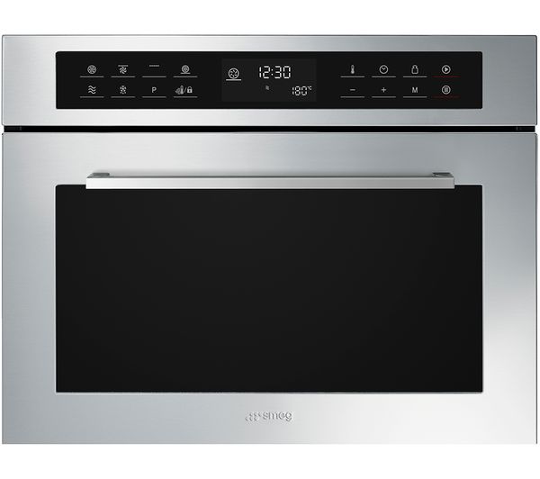 Smeg Cucina Sf4400mcx1 Built In Compact Combination Microwave Stainless Steel