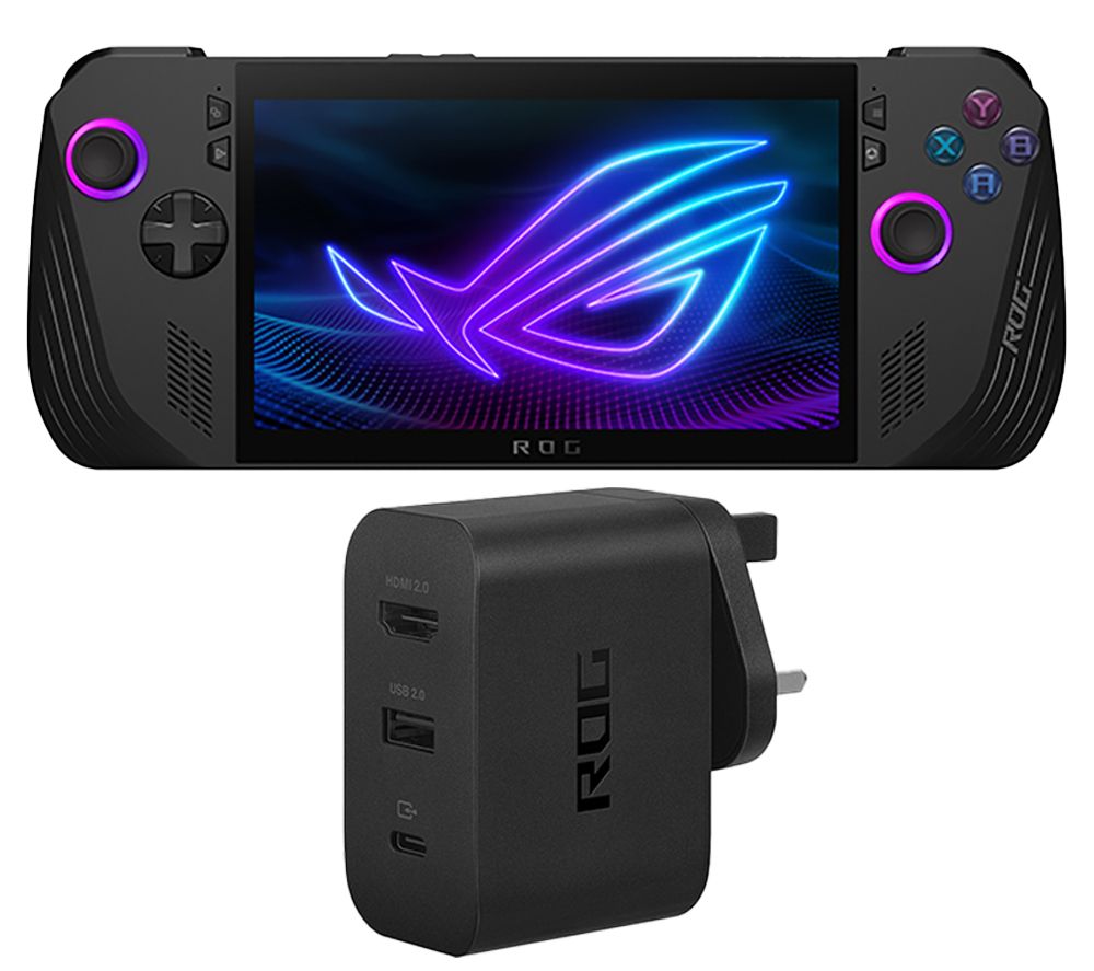 ROG Ally X Handheld Gaming Console & 65 W Charger Dock Bundle - AMD Ryzen Z1 Extreme, 1 TB SSD