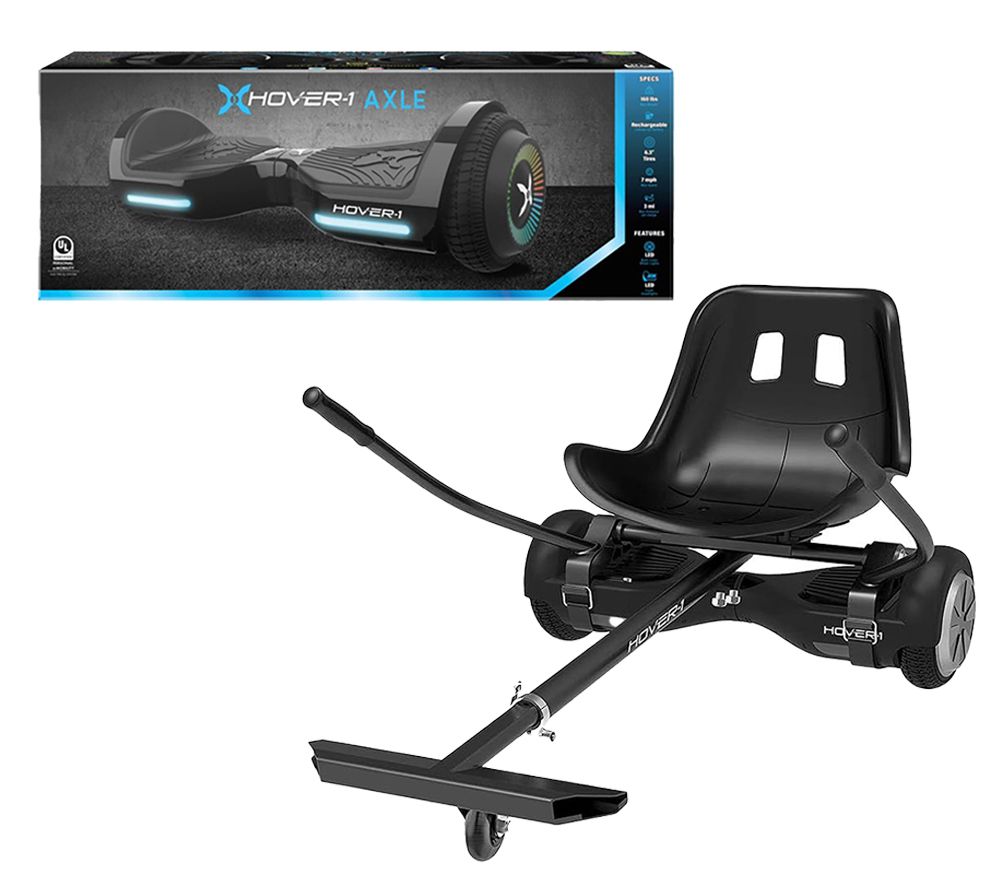 Axle H1-AXL-BLK Hoverboard & Hoverboard Buggy Attachment Bundle