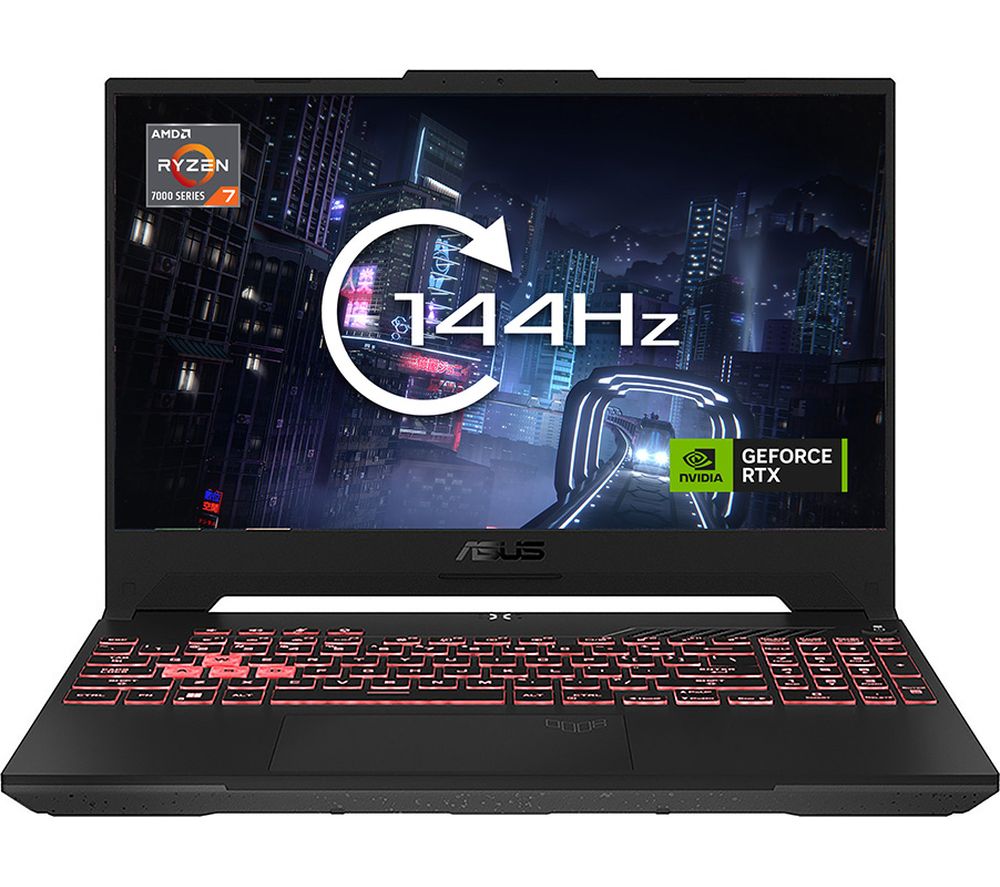 TUF Gaming A15 15.6" Gaming Laptop - AMD Ryzen 7, RTX 4060, 512 GB SSD