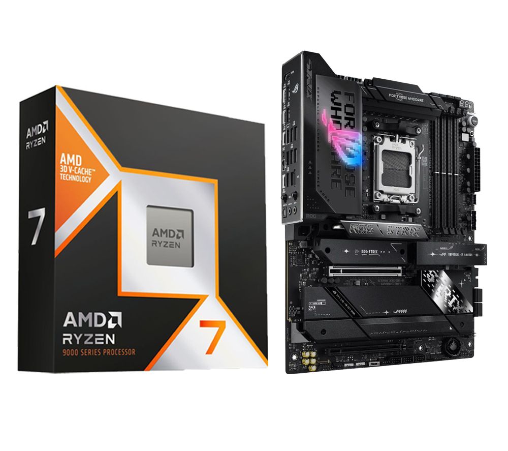 Ryzen 7 9800X3D Processor & ASUS ROG STRIX X870E-E WiFi AMD AM5 Motherboard Bundle