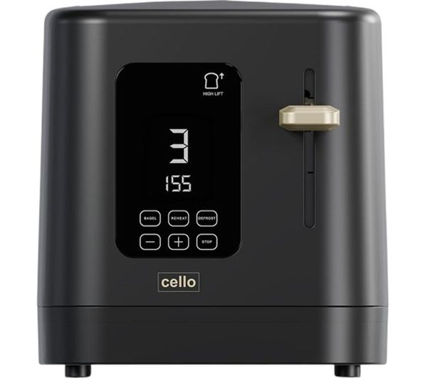 Cello Tr185 Bk 2 Slice Toaster Black