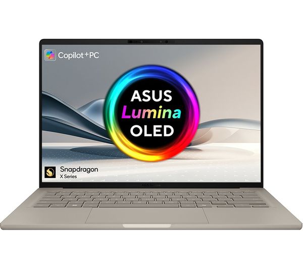 Asus Zenbook A14 Ux3407qa 14 Laptop Copilot Pc Snapdragon X 512 Gb Ssd Beige
