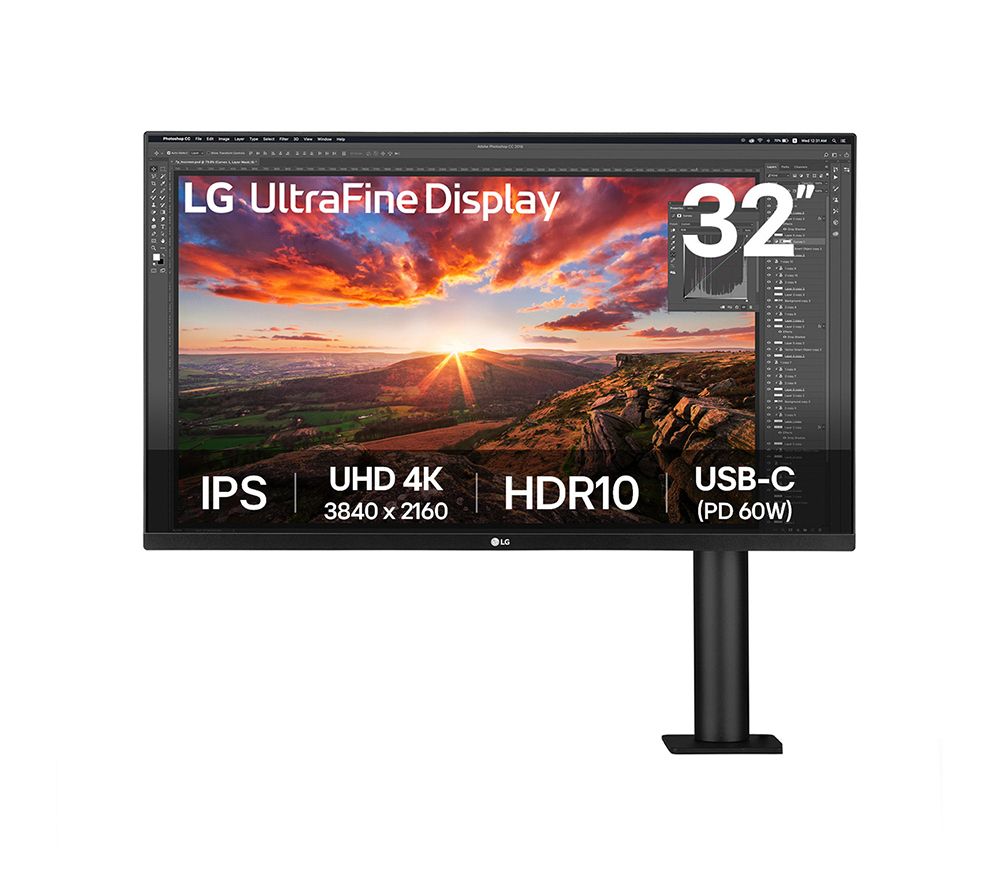 UltraFine Ergo 32UN880K-B.AEK 4K Ultra HD 32" LED Monitor - Black