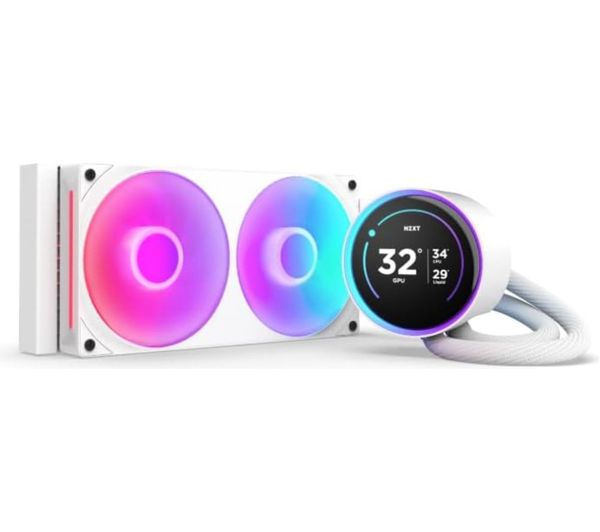 Nzxt Kraken Elite 240 Rgb 240 Mm Liquid Cpu Cooler Rgb Led White