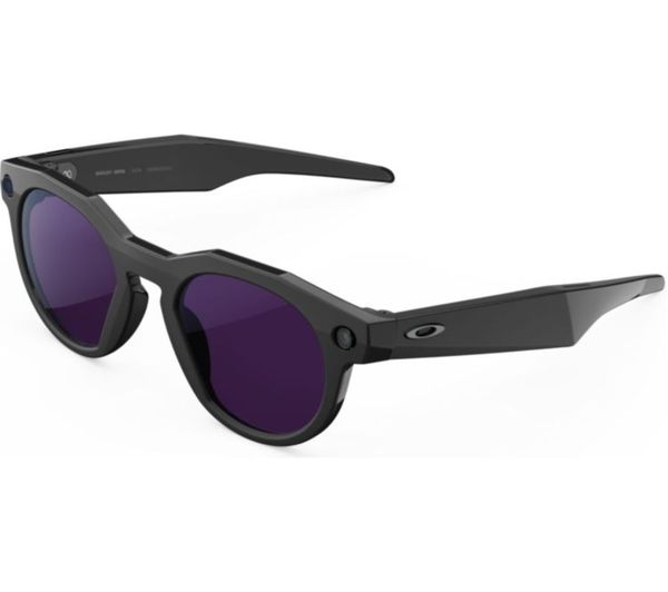 Oakley Meta Hstn Smart Glasses Black Clear To Amethyst Transitions