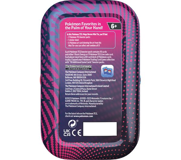 POKEMON TCG Mega Heroes Mini Tins - Pack of 1 - POK1010031132 - Currys  Business