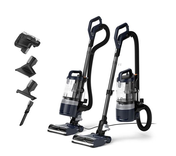An image of VAX LiftOut Multi Pet-Design Upright Bagless Vacuum Cleaner - Navy & Titanium