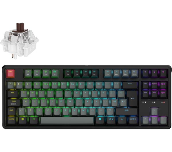 An image of KEYCHRON C3 Pro 8K Mechanical Gaming Keyboard - Carbon Black