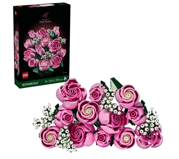 LEGO Botanicals 10374 Bouquet of Pink Roses Set for Adults