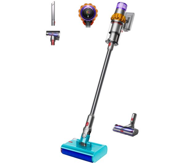 An image of DYSON V15 Submarine Cordless Vacuum Cleaner - Nickel & Yellow