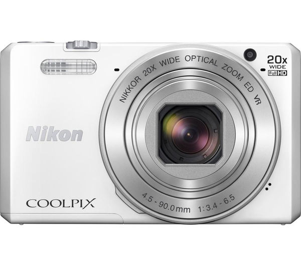 Nikon COOLPIX S7000 ホワイト NIKON COOLPIX S7000 Superzoom Compact Camera - White - VNA801E1