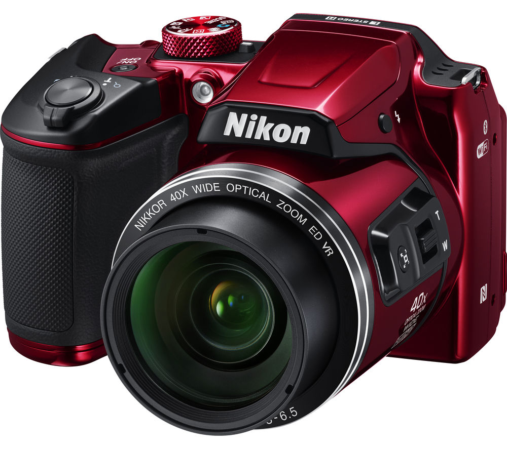 NIKON COOLPIX B500 Bridge Camera – Red, Red