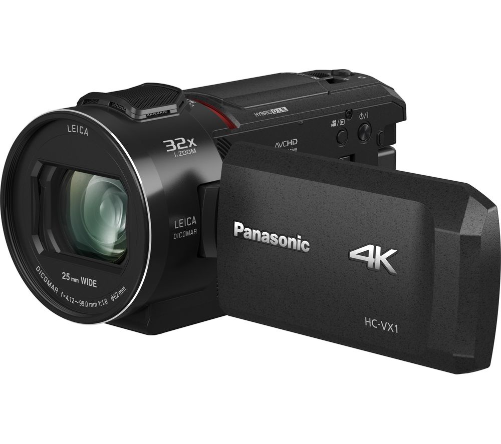 PANASONIC HC-VX1EB-K 4K Ultra HD Camcorder – Black, Black