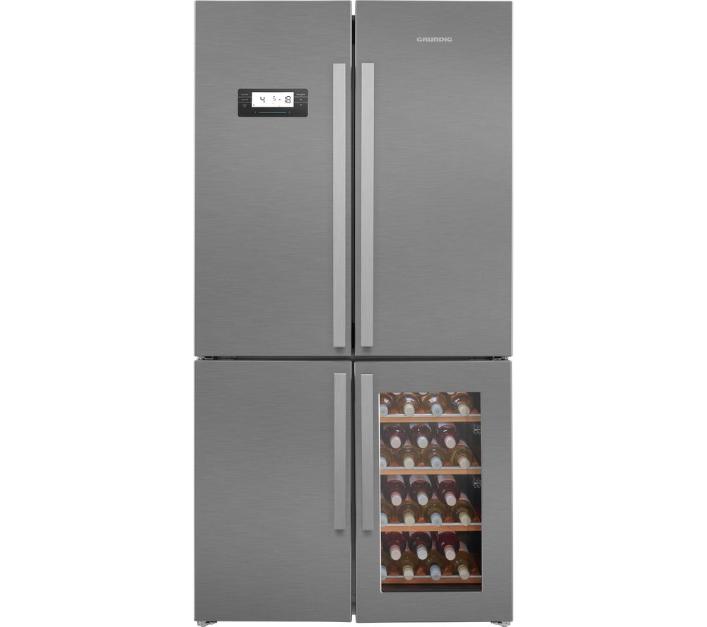 Buy GRUNDIG GQN21220WX Fridge Freezer - Stainless Steel | Free Delivery | Currys