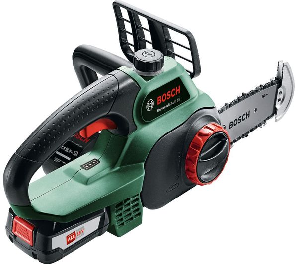 Bosch Universalchain 18 Cordless Chainsaw With 1 Battery Green