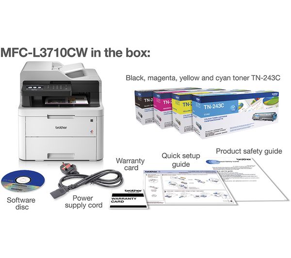 MFCL3710CWZU1 - BROTHER MFCL3710CW All-in-One Laser Printer with Fax -  Currys Business