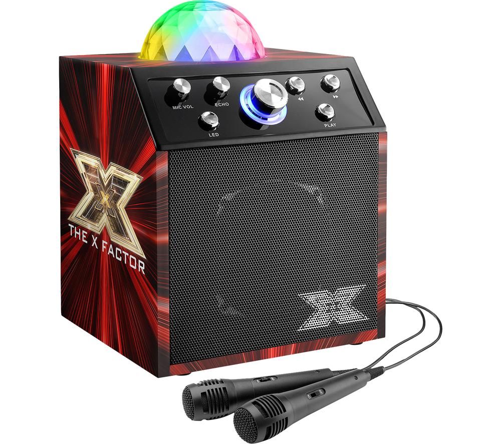 TOYRIFIC X Factor Disco Cube TY6085A Portable Bluetooth Karaoke Machine & Speaker