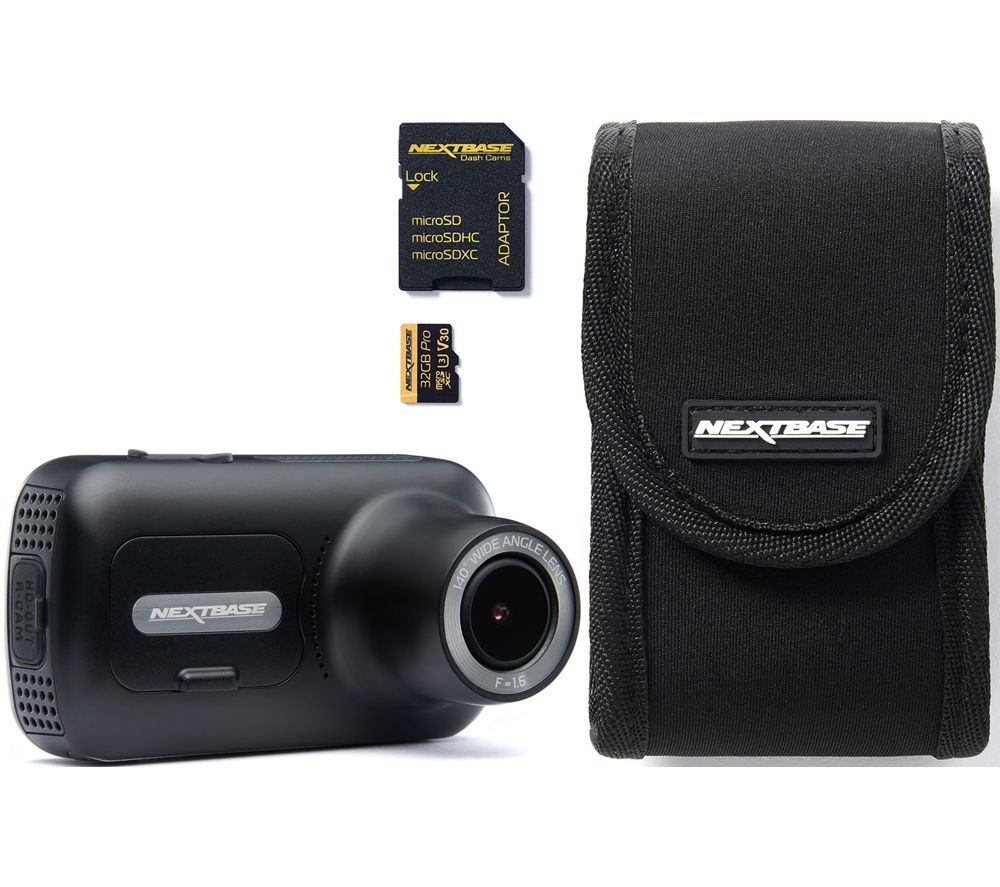 NEXTBASE 322GW Full HD Dash Cam & Go Pack with 32 GB U3 microSD Card Bundle