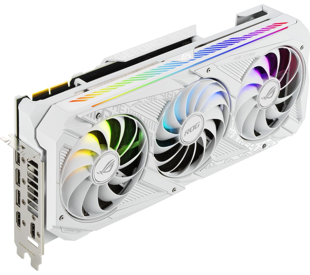 ASUS GeForce RTX 3090 24 GB ROG Strix WHITE Graphics Card