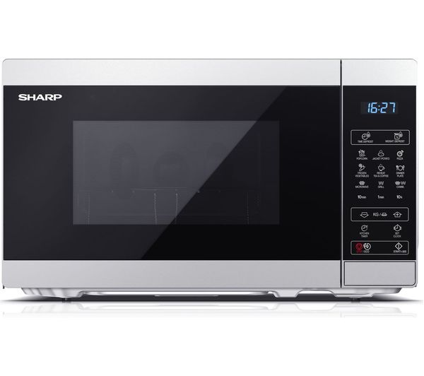 Sharp Yc Mg02u S Microwave With Grill Silver