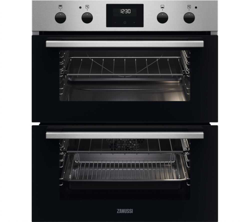FanCook ZPHNL3X1 Electric Built-under Double Oven - Stainless Steel